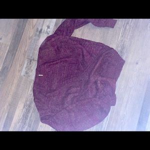 Free People cross front sweater